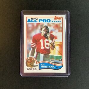 1982 Topps Football #488 Joe Montana (HOF) S.F. 49ers / 2nd Year Card